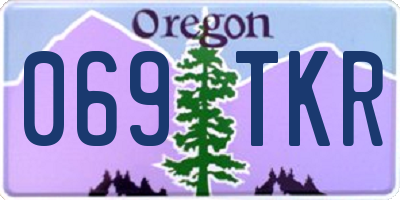 OR license plate 069TKR