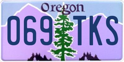 OR license plate 069TKS
