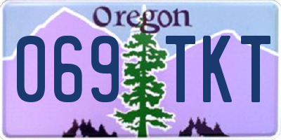 OR license plate 069TKT