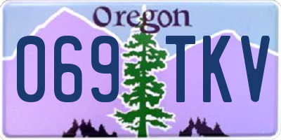 OR license plate 069TKV