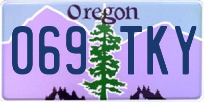 OR license plate 069TKY
