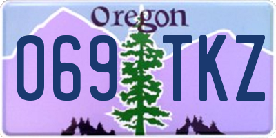 OR license plate 069TKZ