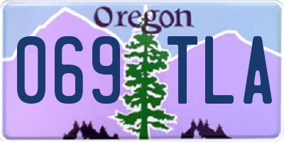 OR license plate 069TLA