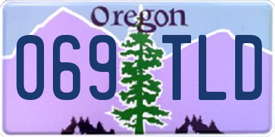 OR license plate 069TLD