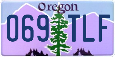 OR license plate 069TLF