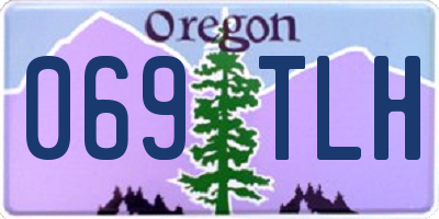 OR license plate 069TLH