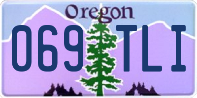 OR license plate 069TLI