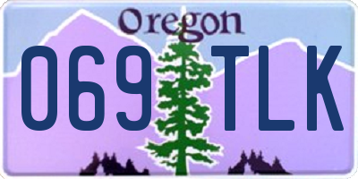 OR license plate 069TLK
