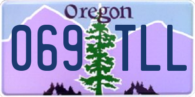 OR license plate 069TLL