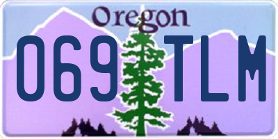 OR license plate 069TLM
