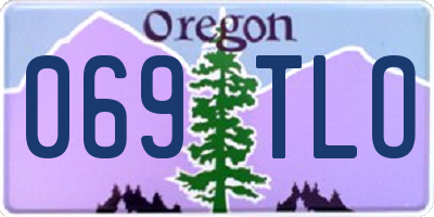 OR license plate 069TLO