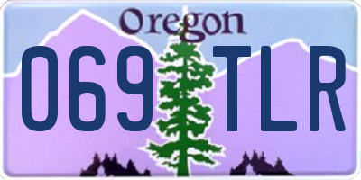 OR license plate 069TLR