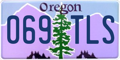 OR license plate 069TLS