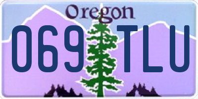 OR license plate 069TLU