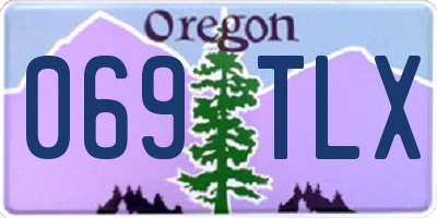 OR license plate 069TLX