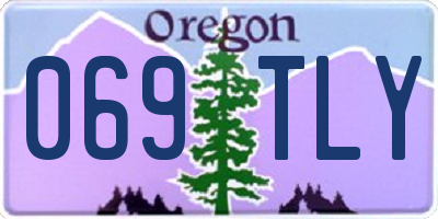 OR license plate 069TLY