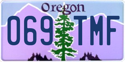 OR license plate 069TMF