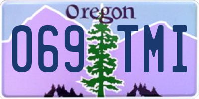 OR license plate 069TMI