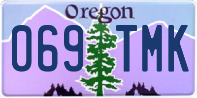 OR license plate 069TMK