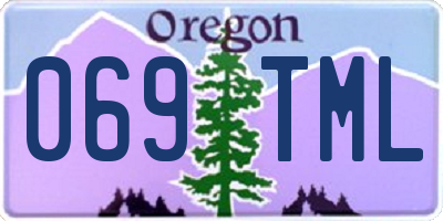 OR license plate 069TML
