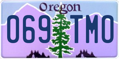 OR license plate 069TMO