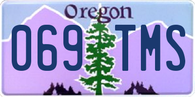 OR license plate 069TMS