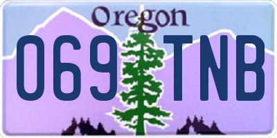 OR license plate 069TNB
