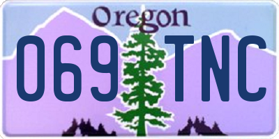 OR license plate 069TNC