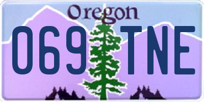 OR license plate 069TNE