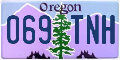 OR license plate 069TNH