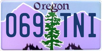 OR license plate 069TNI