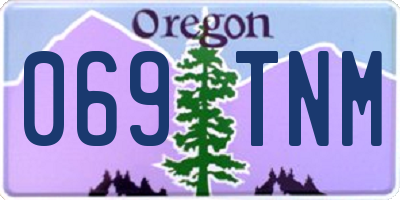 OR license plate 069TNM
