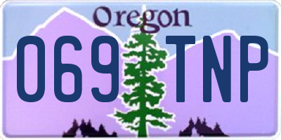 OR license plate 069TNP