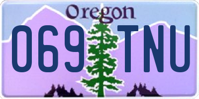 OR license plate 069TNU