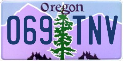 OR license plate 069TNV