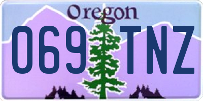 OR license plate 069TNZ