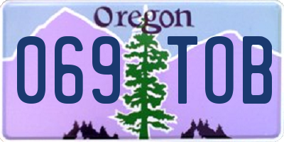 OR license plate 069TOB