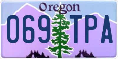 OR license plate 069TPA