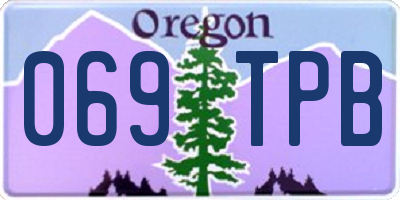 OR license plate 069TPB