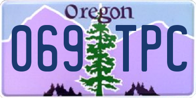OR license plate 069TPC