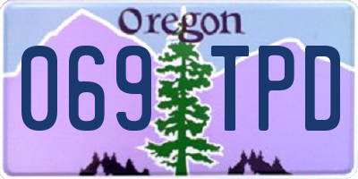 OR license plate 069TPD