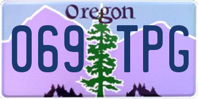 OR license plate 069TPG