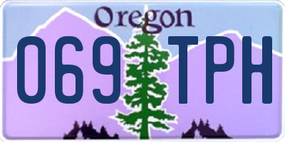 OR license plate 069TPH
