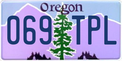OR license plate 069TPL