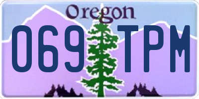 OR license plate 069TPM