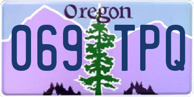 OR license plate 069TPQ