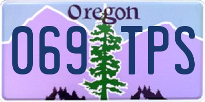 OR license plate 069TPS