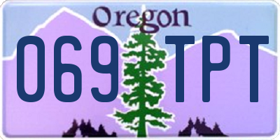 OR license plate 069TPT