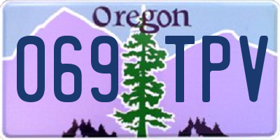 OR license plate 069TPV