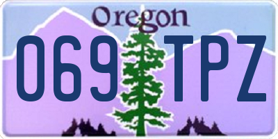 OR license plate 069TPZ